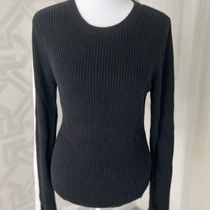 Hollister Black Long Sleeve Knit Shirt size L